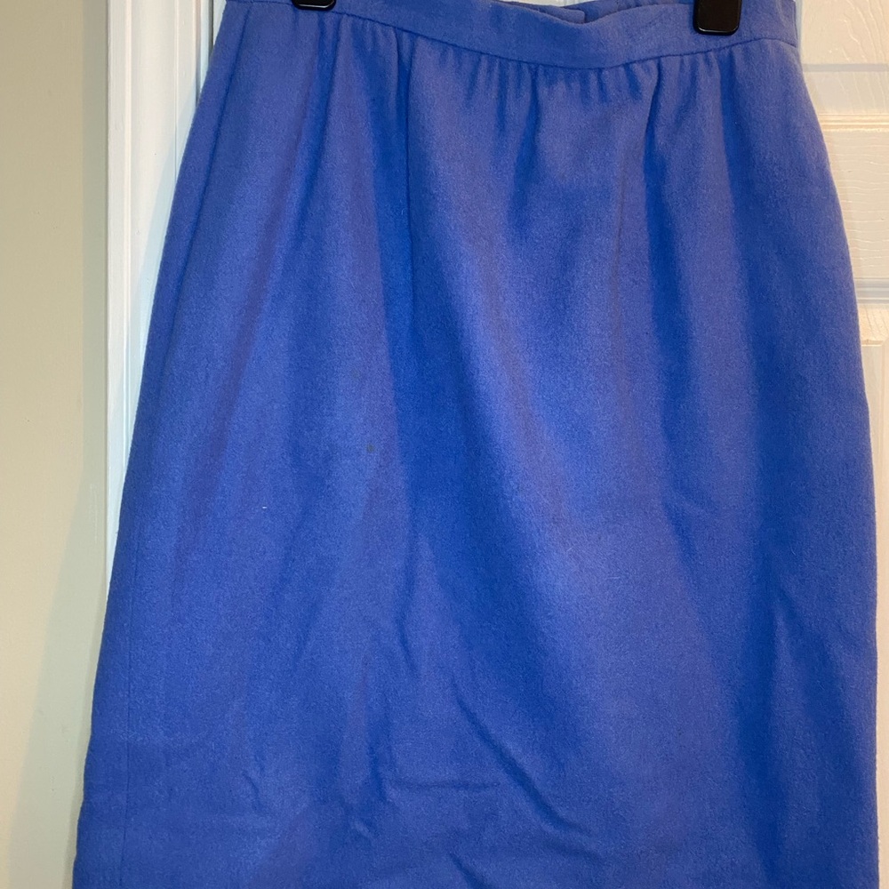 Doncaster Blue Midi A-Line Skirt for Work